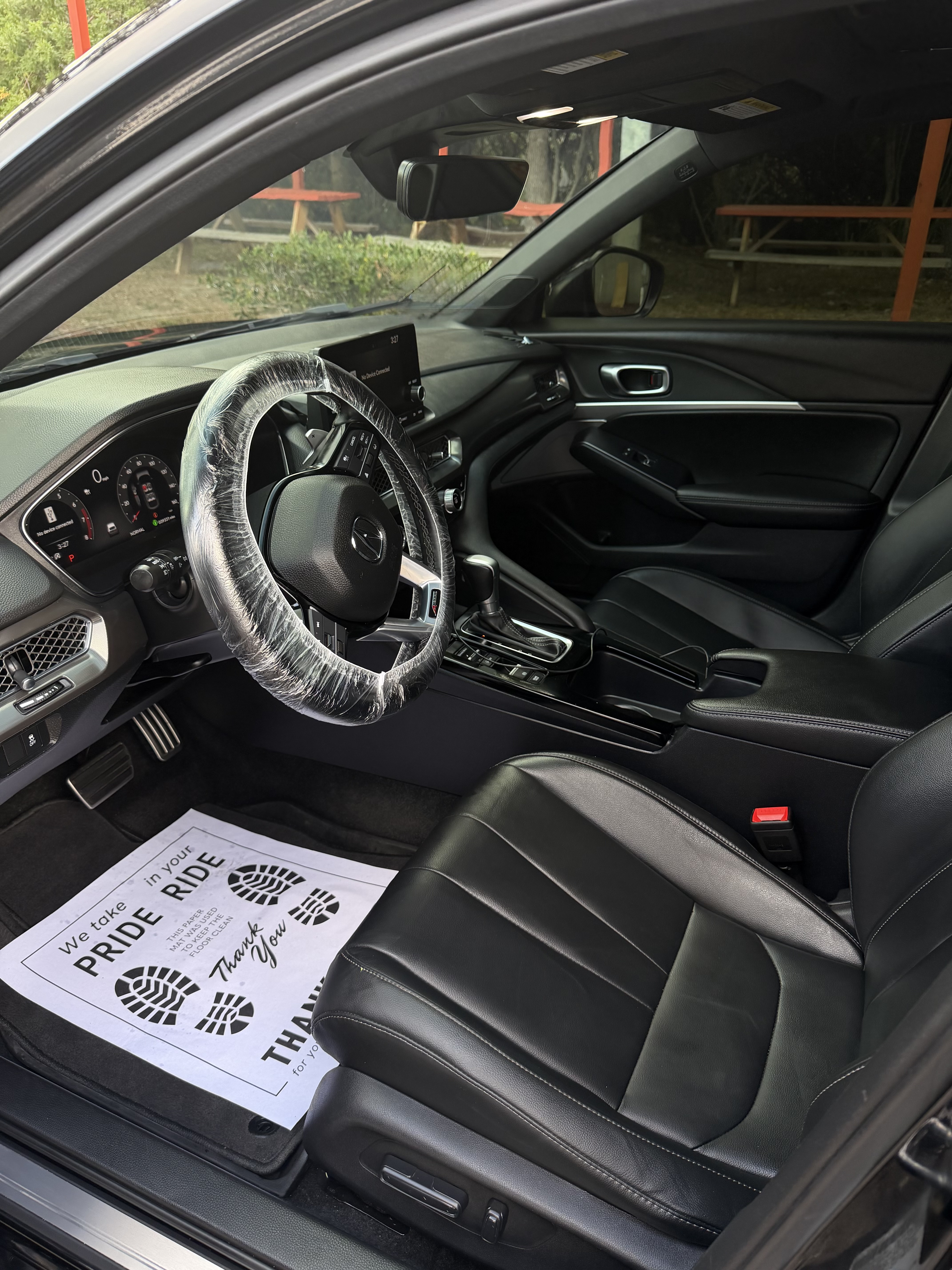 Acura  after a full interior detailing