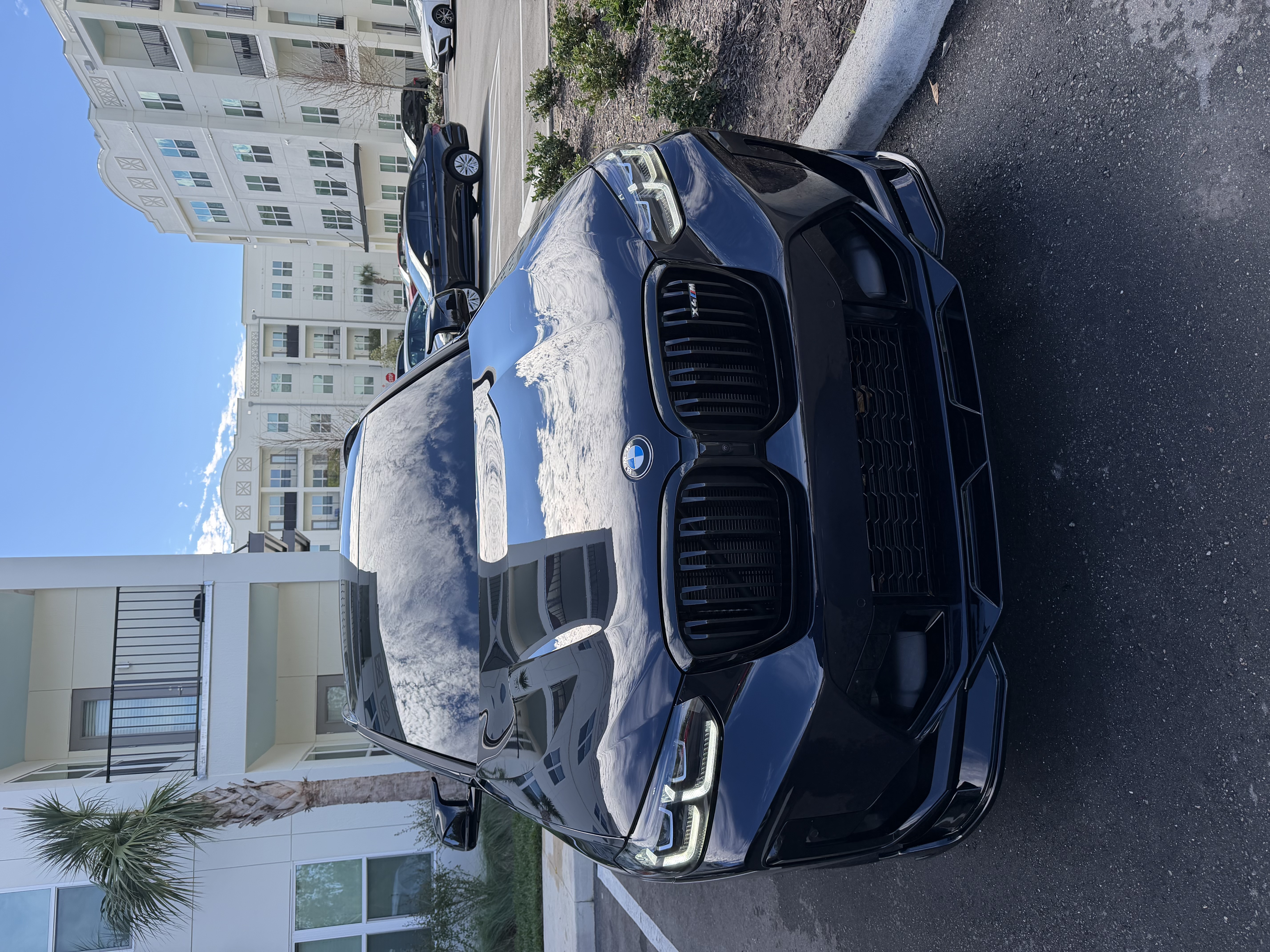 Black BMW after a full exterior detailing