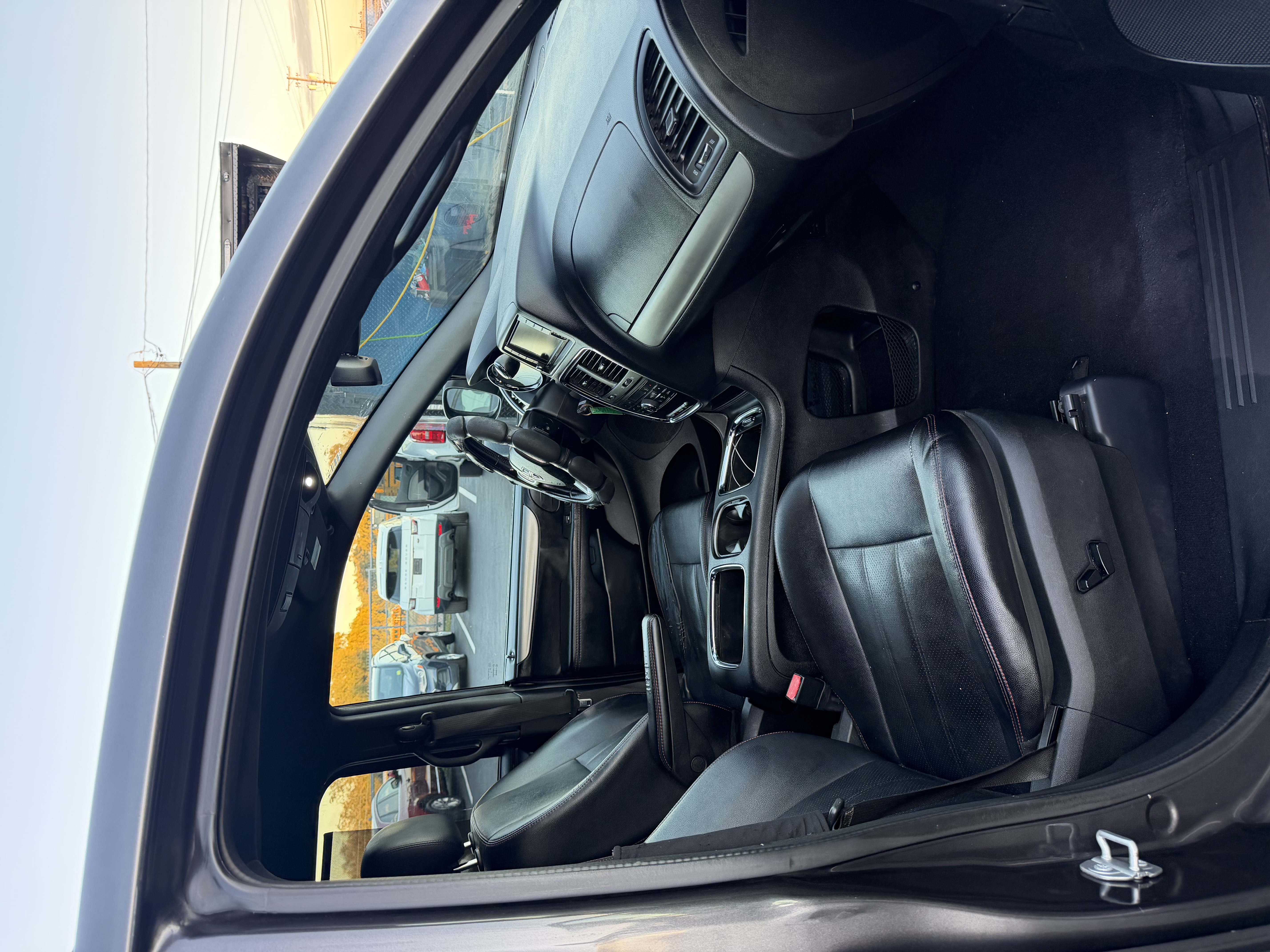 Black suv after a full interior detailing